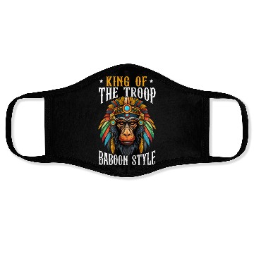 Discover Baboon Monkey Lover Wildlife Animal Zookeeper Face Masks