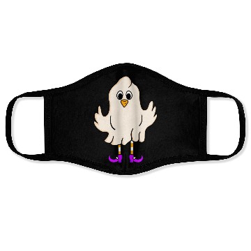Discover Spooky Chicken Witch Ghost Funny Farmer Halloween Face Masks