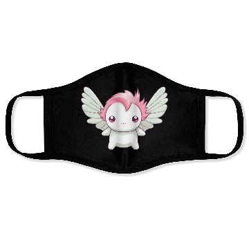 Discover Sweet Axolotl with Angel Wings: Heavenly Design Face Masks