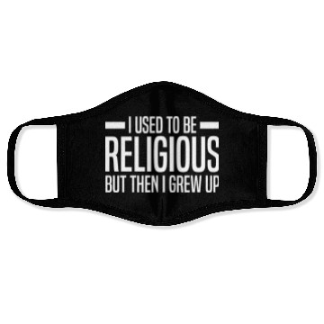 Discover Atheist Sayings | Atheism Skeptic Gifts Face Masks