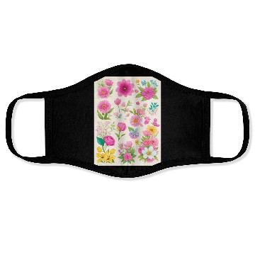 Discover Buttercup and Marigold Spring Flowers Face Masks