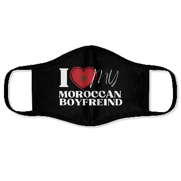 Discover I Love My Moroccan Boyfriend Multi Nationality Face Masks