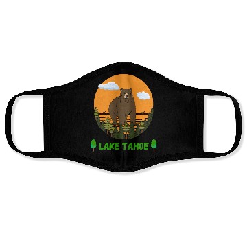 Discover Lake Tahoe California Face Masks