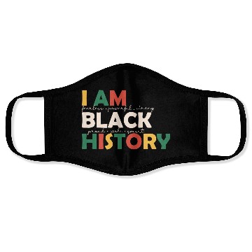 Discover I Am Black History Blm Black History Month Gift Face Masks