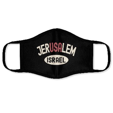 Discover Usa Jerusalem Israel Face Masks