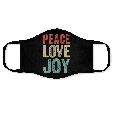 Discover Peace Love Joy Face Masks