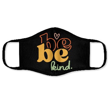 Discover Vintage Be Kind Inspirational Quote Face Masks