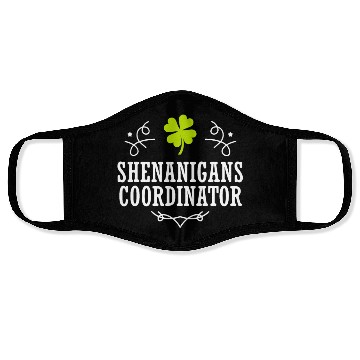 Discover Shenanigans Coordinator St Patrick's Day Face Masks