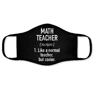Discover Math Teacher Defined Face Masks