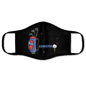 Discover Best Grandpa By Par Father s Day Golf Grandad Face Masks