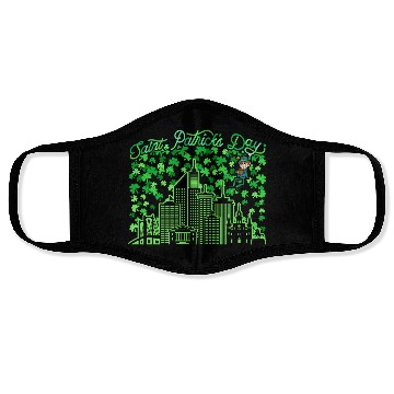 Discover Saint Patrick's Day New Orleans Louisiana Face Masks