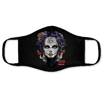 Discover Day of the Dead Divas - Aurora Face Masks