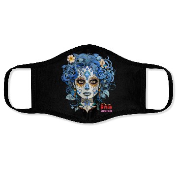 Discover Day of the Dead Divas - Esmeralda Face Masks