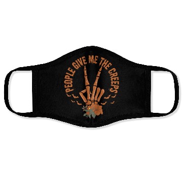 Discover People Give Me The Creeps Skeleton Hand Face Masks