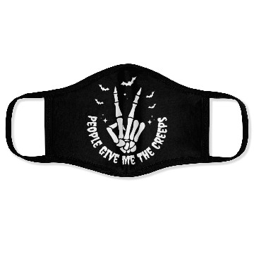 Discover People Give Me The Creeps Skeleton Hand Halloween Face Masks