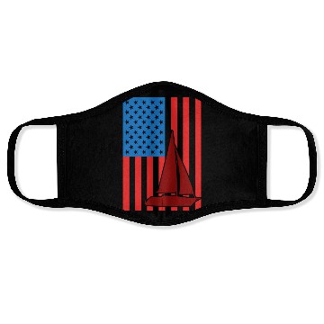 Discover Sailing USA Flag Face Masks