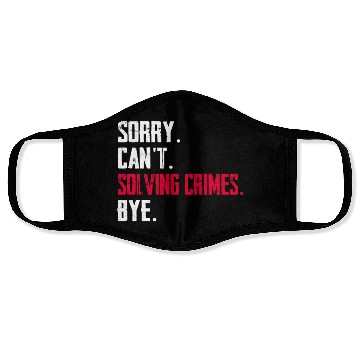 Discover Funny Forensic Scientist Science Investigator Face Masks