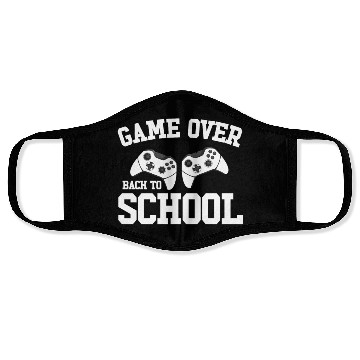Discover Game Over Back To School Gamer Back To School Face Masks