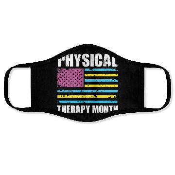 Discover USA Flag PT PTA Physical Therapy Gift Physical Face Masks