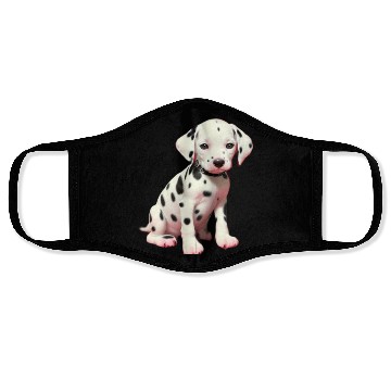 Discover Dalmatian puppy Face Masks
