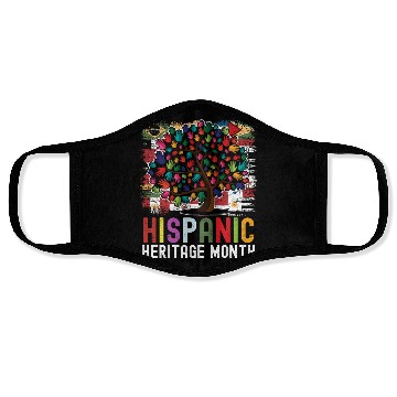 Discover Hispanic Heritage Month Hand Flags Latin Face Masks