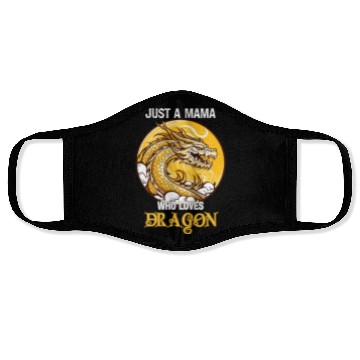 Discover Just A Mama Who Loves Dragon Face Masks