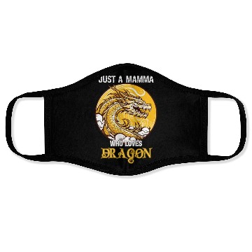 Discover Just A Mamma Who Loves Dragon Face Masks