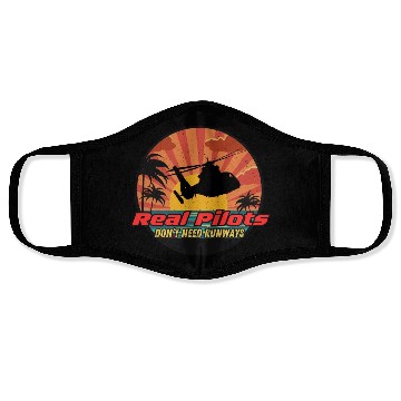 Discover Real Pilots don't need runways Face Masks