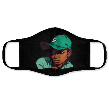 Discover Light Skin Girl in Baseball Hat Face Masks