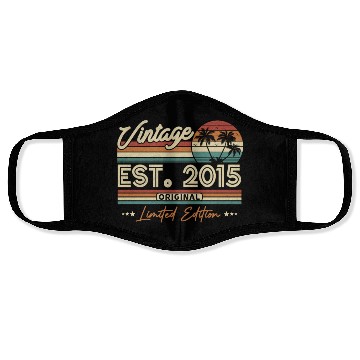 Discover Retro 2015 Birthday Surprise Face Masks