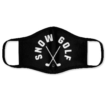 Discover Snow Golf Pocket Design Face Masks
