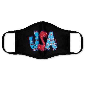 Discover USA With Patterns America State Country Face Masks