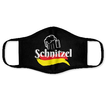 Discover Schnitzel Germany Food Face Masks