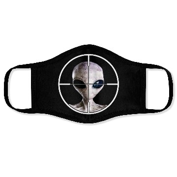 Discover Area 51 Alien Sniper Gamers and Movie Lovers! Face Masks