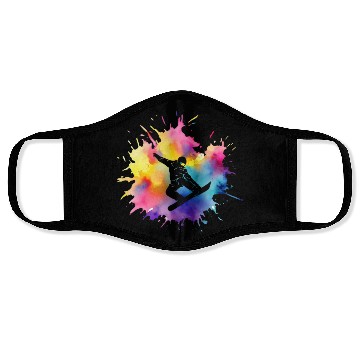 Discover Snowboarder Cool Freestyle Snowboarding Face Masks