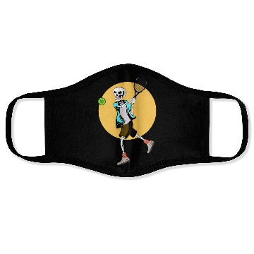 Discover Skeleton Playing Tennis Face Masks