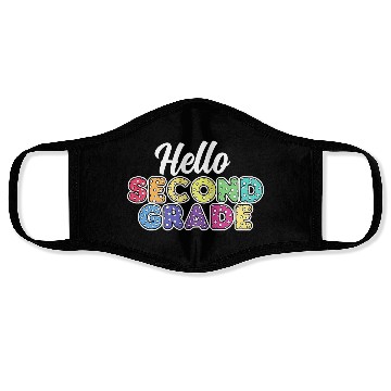 Discover Teacher Hello Second Grade Face Masks
