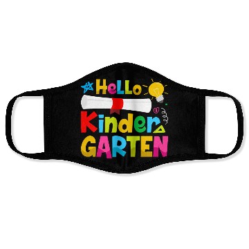 Discover Hello Kindergarten Back to School Face Masks