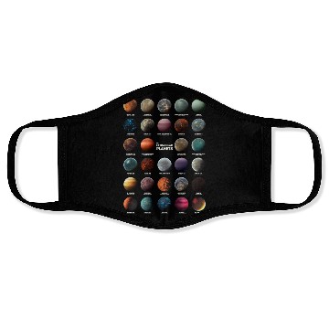 Discover Exoplanets Extrasolar Planets Astronomy Science Face Masks