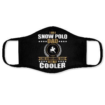 Discover Snow Polo Dad Saying Men Face Masks