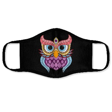 Discover Cute Mandela owl Face Masks