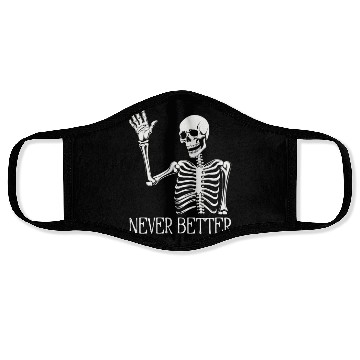 Discover Funny Halloween Skull Face Masks | Sarcastic Dead Inside