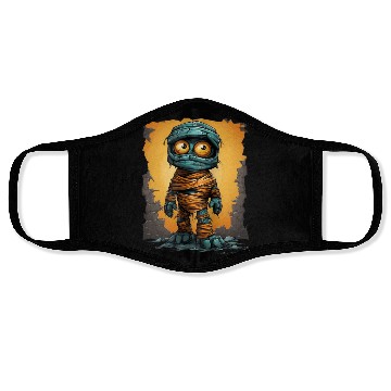 Discover Halloween Spooky Cartoon Mummy Face Masks