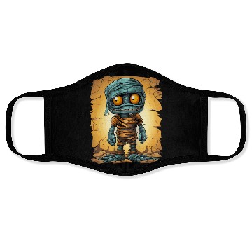Discover Halloween Spooky Cartoon Mummy Face Masks