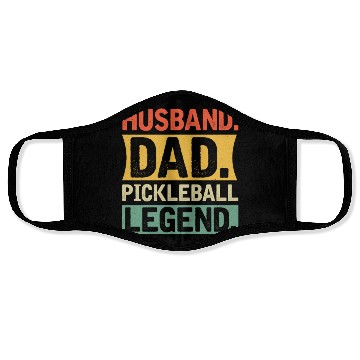 Discover Husband Dad Pickleball Legend Face Masks
