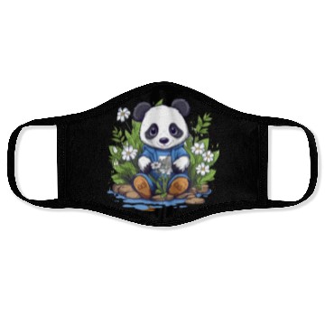 Discover Playful Panda Garden Face Masks