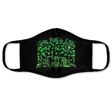 Discover Saint Patrick's Day Stuttgart Germany Face Masks