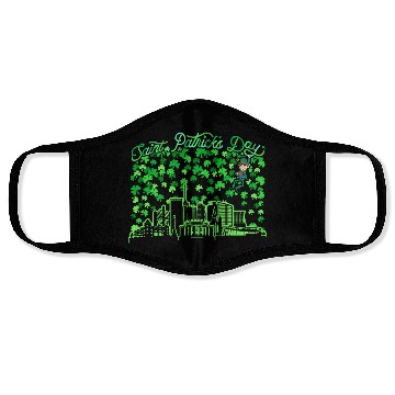 Discover Saint Patrick's Day Stuttgart Germany Face Masks