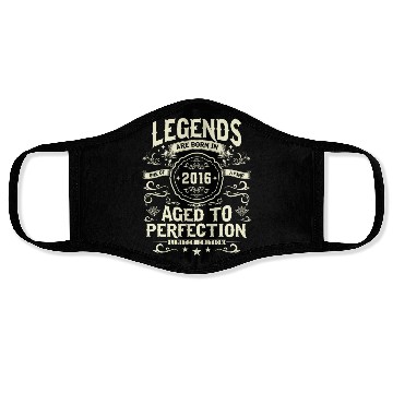 Discover Retro 2016 7th Birthday Surprise Face Masks