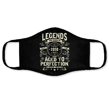 Discover Retro 2010 Birthday Gift Face Masks